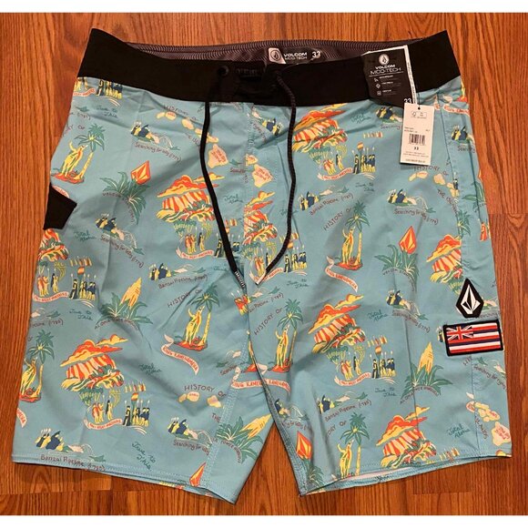 Volcom Mod HW 1 20 Board Shorts Hawaii Mens 33 10